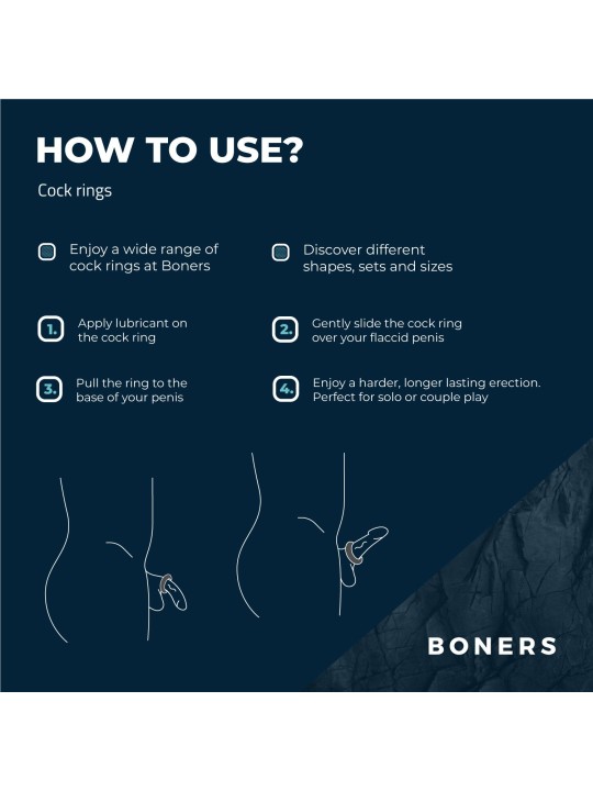 Boners 6-Delige Cockring Set