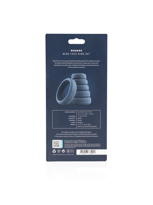 Boners 6-Delige Cockring Set
