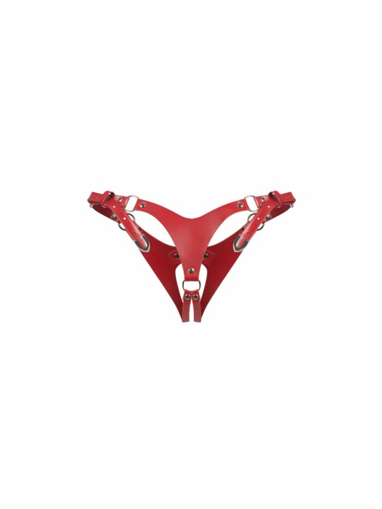 Obsessive - Inferro Open Crotch Thong - Red