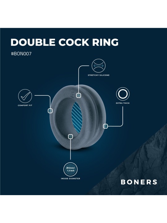 Boners Cockring Met Dubbel Design
