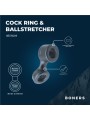Boners Cock Ring And Ball Stretcher - Grey