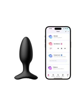 Lovense - Hush 2 Vibrating Butt Plug With App - Black