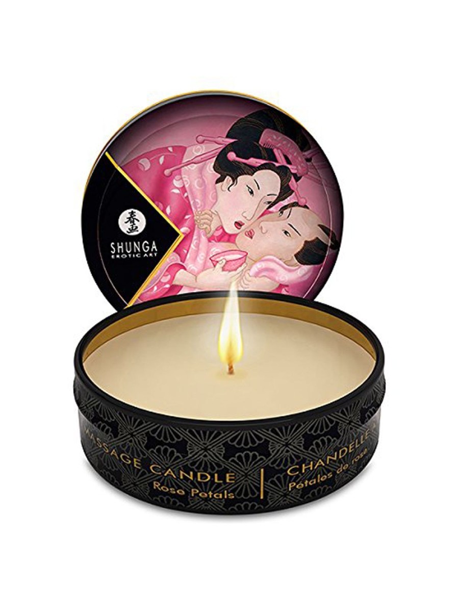 Shunga - Massage Candle Rose Petals/Aphrodisia - 30 ml