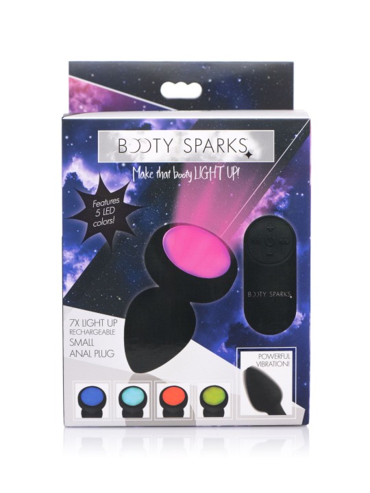 BOOTY SPARKS - Light Up Rechargeable & Small Size Anal Plug