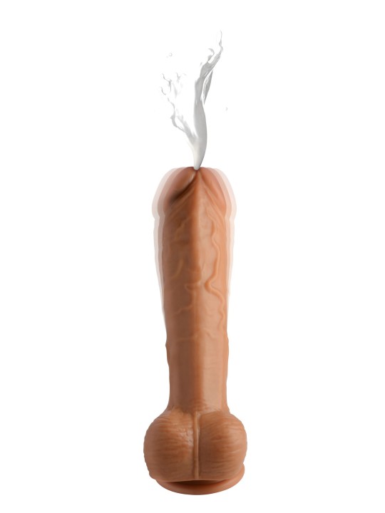 Loadz - Vibrerend Spuitend Dildo - 21,5 cm & Mediumkleurig