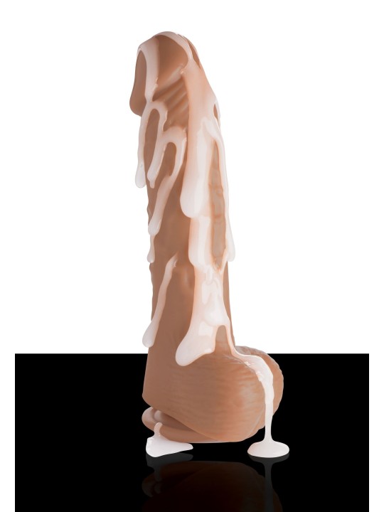 Loadz - Vibrerend Spuitend Dildo - 21,5 cm & Mediumkleurig