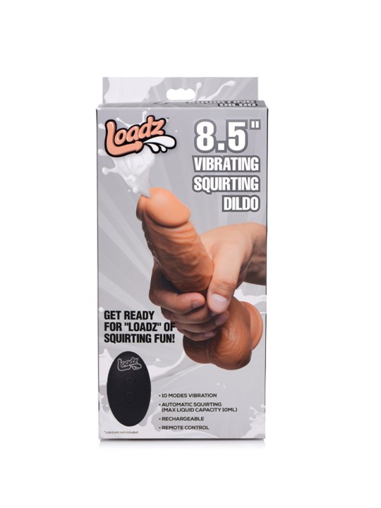 Loadz - Vibrerend Spuitend Dildo - 21,5 cm & Mediumkleurig