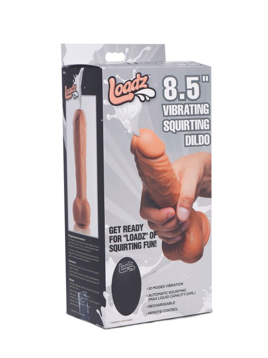 Loadz - Vibrerend Spuitend Dildo - 21,5 cm & Mediumkleurig