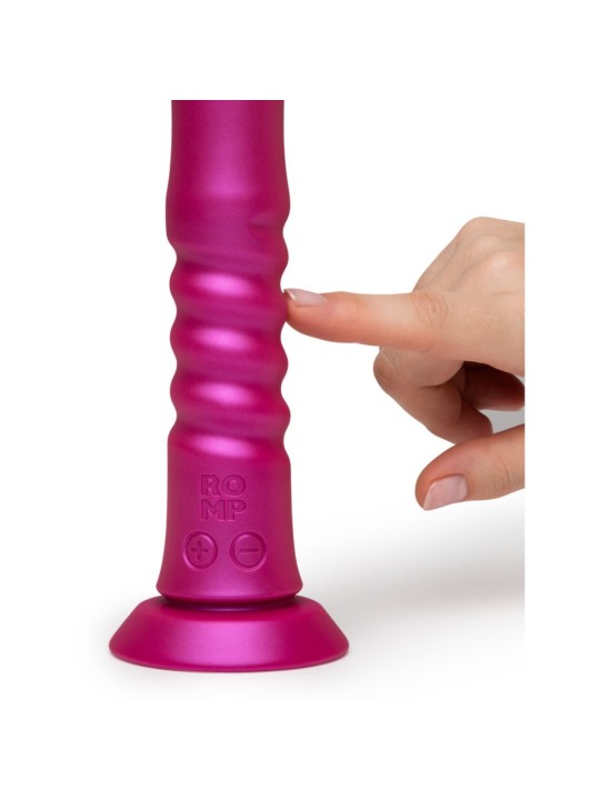 ROMP - Jiggle Stotende Vibrator Met Zuignap - Roze