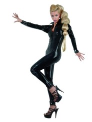 Latex Catsuit Met Ritsen