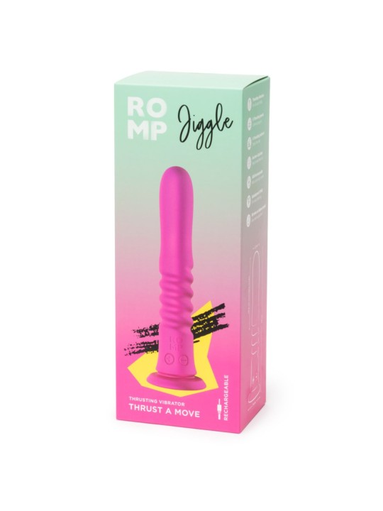 ROMP - Jiggle Stotende Vibrator Met Zuignap - Roze