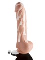 Loadz - Vibrerend Spuitend Dildo - 21,5 cm & Lichtkleurig
