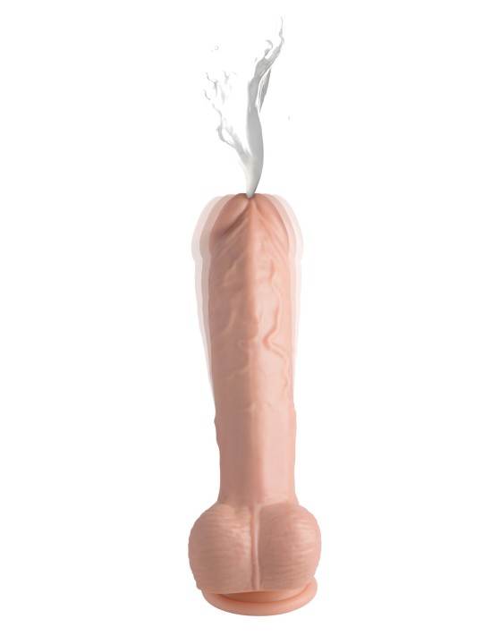 Loadz - Vibrerend Spuitend Dildo - 21,5 cm & Lichtkleurig
