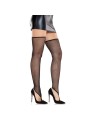 Leg Avenue - Toe Loop Fishnet Thigh Highs - Black