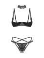 Obsessive - Donarella 3-pcs Crotchless Set - XL/XXL