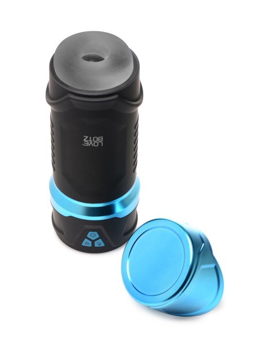 THE MILKER - Intense  Masturbator Suction & Vibration - Black/Blue