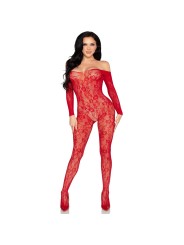 Leg Avenue - Lace Bodystocking - Red