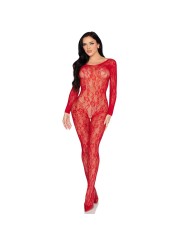 Leg Avenue - Lace Bodystocking - Red