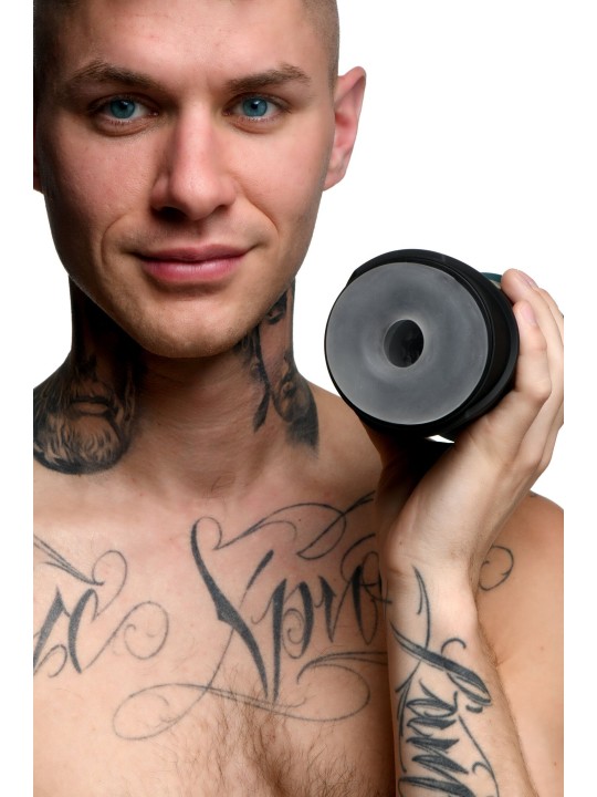 THE MILKER - Intense  Masturbator Suction & Vibration - Black/Blue