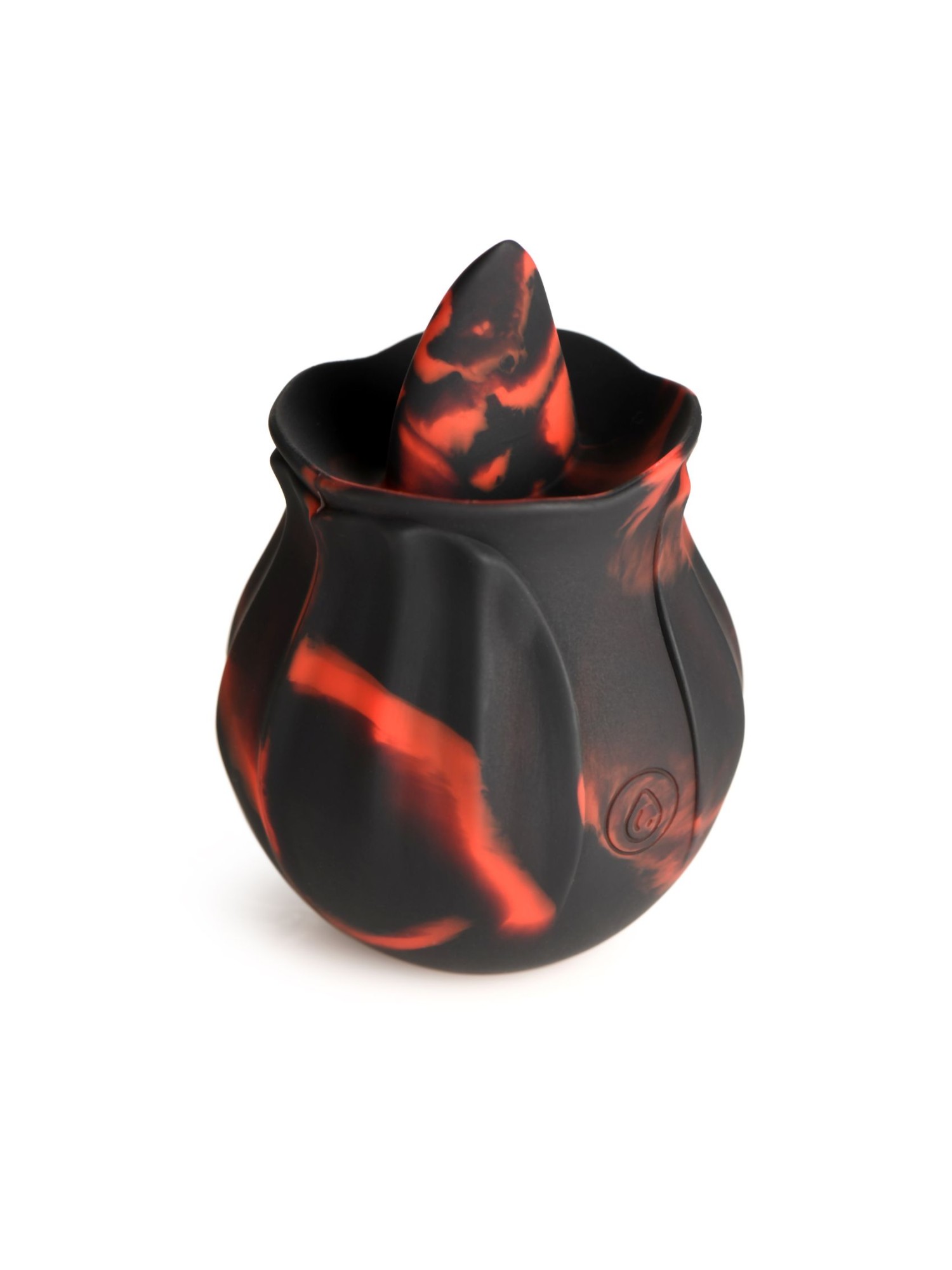 BLOOMGASM - Black Kiss Rimmende Roos Vibrator - Rood/Zwart