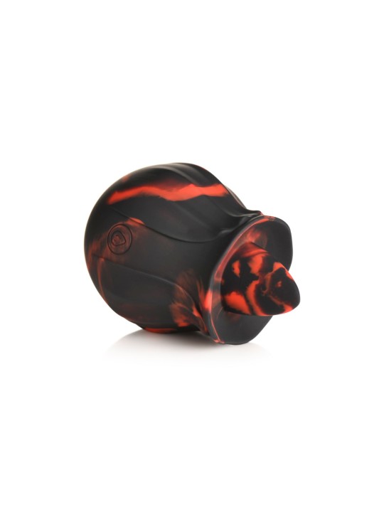 BLOOMGASM - Black Kiss Rimmende Roos Vibrator - Rood/Zwart