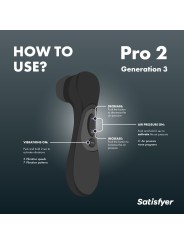 Satisfyer Pro 2 Generation 3 - Zwart