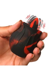 BLOOMGASM - Black Kiss Rimmende Roos Vibrator - Rood/Zwart