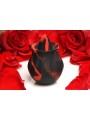BLOOMGASM - Black Kiss Rimmende Roos Vibrator - Rood/Zwart