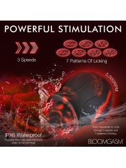 BLOOMGASM - Black Kiss Rimmende Roos Vibrator - Rood/Zwart