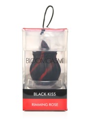 BLOOMGASM - Black Kiss Rimmende Roos Vibrator - Rood/Zwart