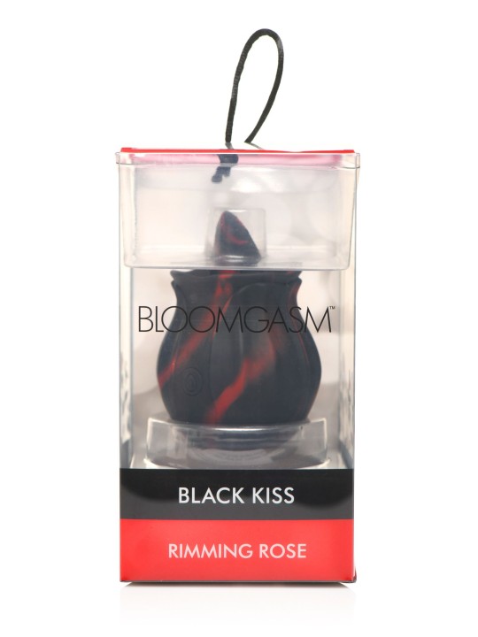 BLOOMGASM - Black Kiss Rimmende Roos Vibrator - Rood/Zwart