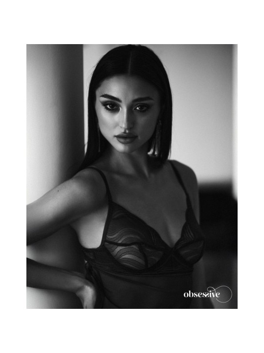 Obsessive - Nightly Chemise Set - Blauw