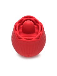 BLOOMGASM - French Rose Lik- en Vibratiestimulator - Rood