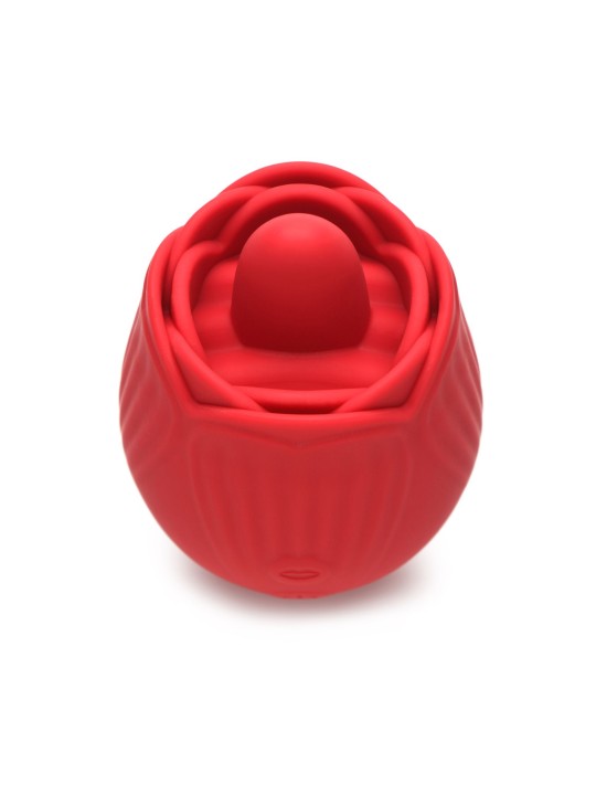 BLOOMGASM - French Rose Lik- en Vibratiestimulator - Rood