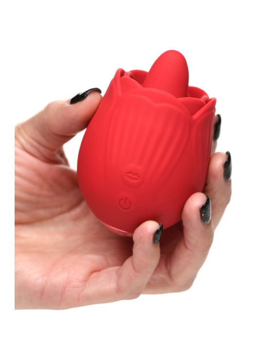 BLOOMGASM - French Rose Lik- en Vibratiestimulator - Rood