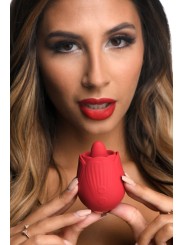 BLOOMGASM - French Rose Lik- en Vibratiestimulator - Rood