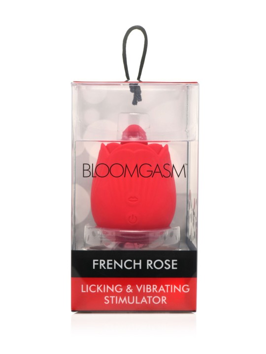 BLOOMGASM - French Rose Lik- en Vibratiestimulator - Rood