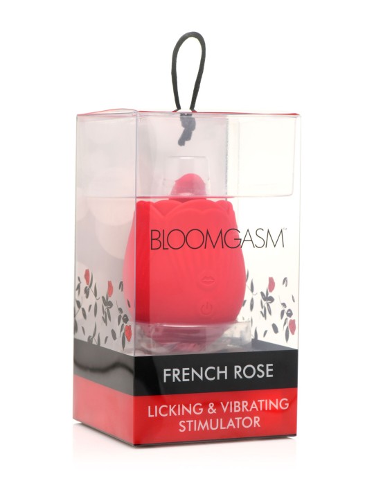 BLOOMGASM - French Rose Lik- en Vibratiestimulator - Rood