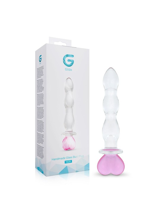 Gildo - No. 37 Glass Dildo Heart Shape - 18 cm