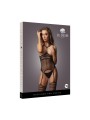 Le Desir - Strappy Bodystocking - Open Cups Zwart
