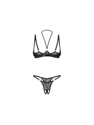 Obsessive - Olianna 2-delige Open Set - Zwart