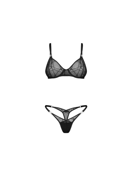 Obsessive - Olianna 2-delige Set - Zwart