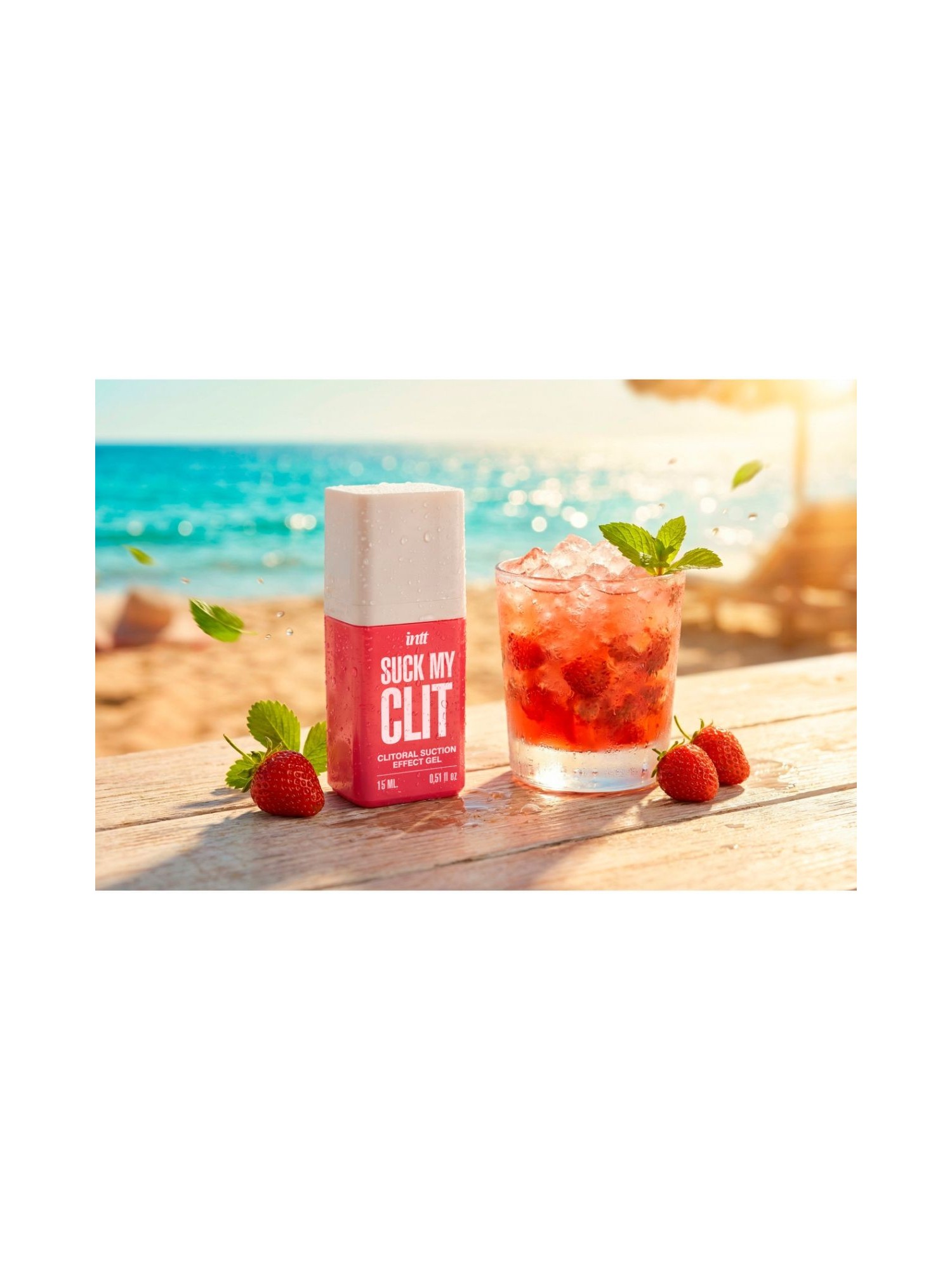 INTT - Suck My Clit Gel Wilde Aardbei - 15ml
