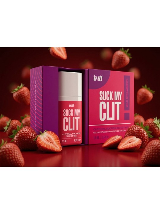 INTT - Suck My Clit Gel Wilde Aardbei - 15ml