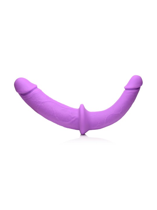 Strap U - Dubbele Dildo Met Harnas - Paars