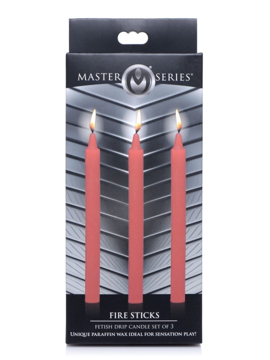 XR Brands - Fire Sticks Fetish Drip Kaarsen - Rood