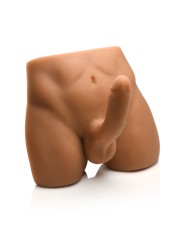JOCK - Ass Masturbator met Positioneerbare Dildo - Mediumkleurig