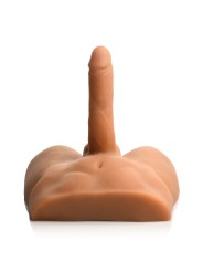JOCK - Ass Masturbator met Positioneerbare Dildo - Mediumkleurig