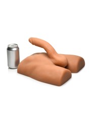 JOCK - Ass Masturbator met Positioneerbare Dildo - Mediumkleurig