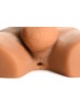 JOCK - Ass Masturbator met Positioneerbare Dildo - Mediumkleurig